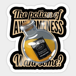 The potion of awesomeness Sticker